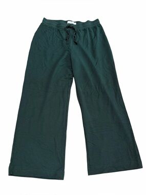LAKE Women's Relax Wide-Leg Lounge Pants | Forest Green | M